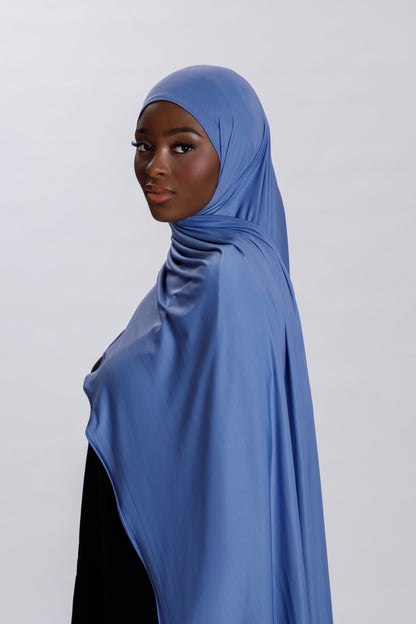 Liquid Jersey Denim Blue